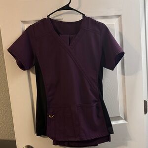 WonderWink Purple and Black Scrub Pants